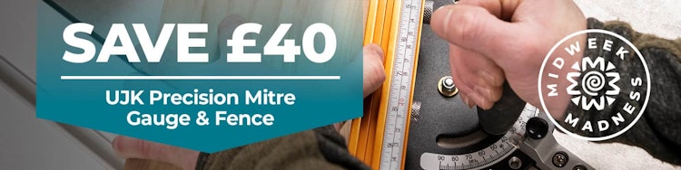 SAVE £40 - UJK Precision Mitre Gauge & Fence 