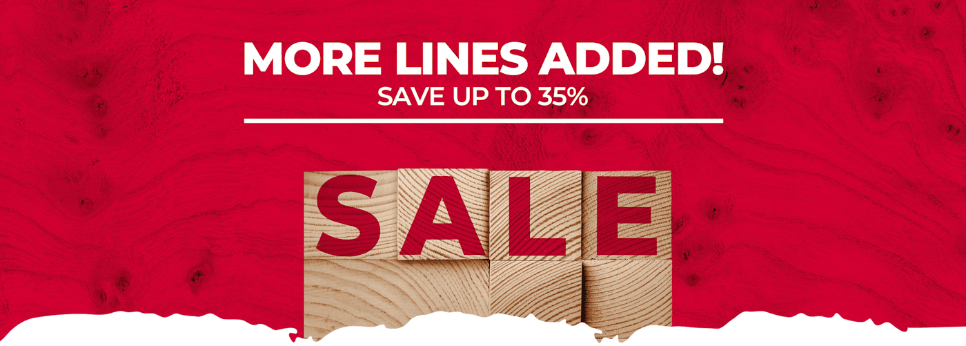 SALE - more lines added! Save up to 35%