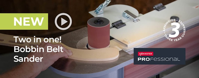 NEW! Two in one - Axminster Professional Bobbin Belt Sander