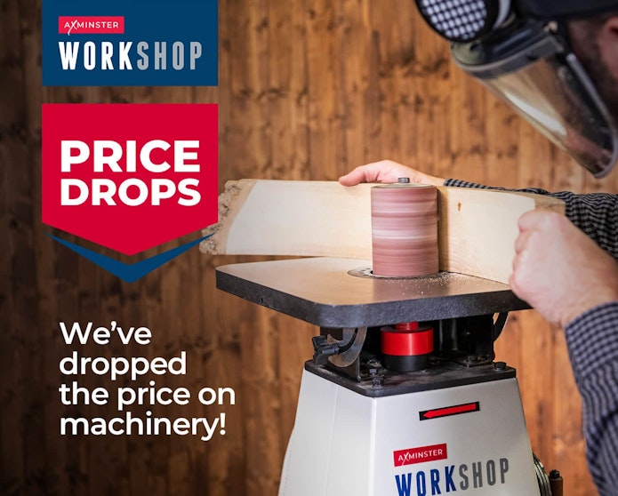 PRICE DROPS - We've dropped the price on Axminster Workshop machinery