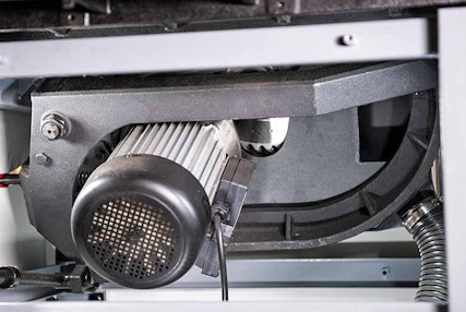 Independently mounted table & trunnion assembly