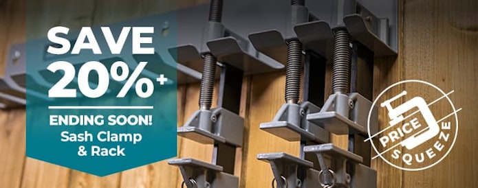 Sash Clamp & Rack - SAVE 20% - ending soon!