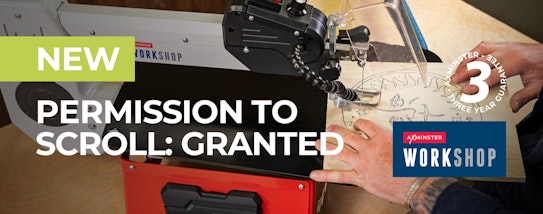 NEW - Axminster Workshop AW457SS Scroll Saw