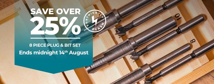 Fortnightly Flash - save over 25% - 8 Piece Plug & Bit Set