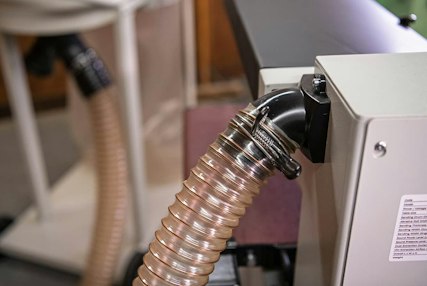 Fan assisted dust extraction 
