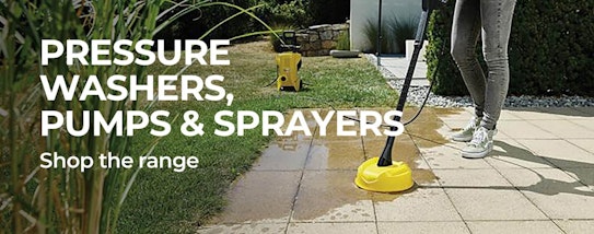 Pressure washers, pumps & sprayers