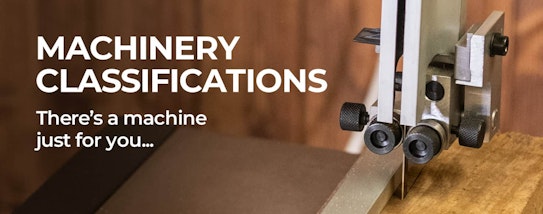 Machinery classifications - there's a machine just for you...