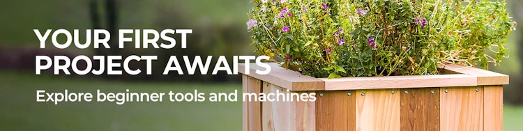 Your first project awaits - explore beginner tools and machines