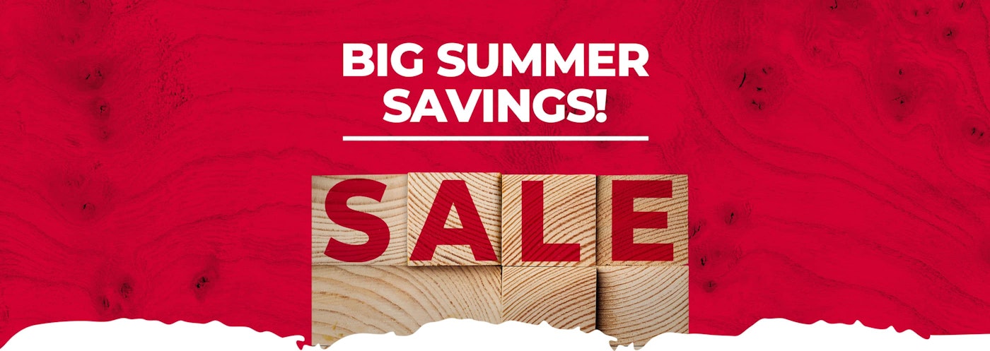 SALE! Big summer savings