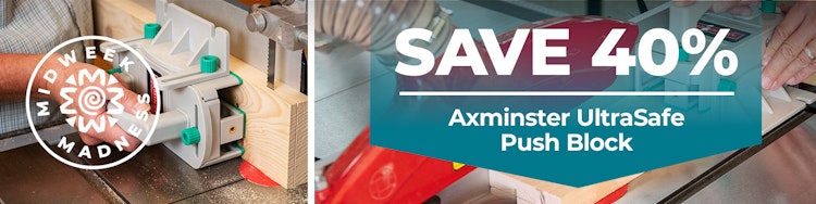 SAVE 40% Axminster UltraSafe Push Block