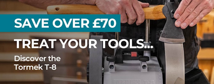 SAVE OVER £70 - Discover the Tormek T-8 Sharpening System