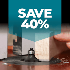 SAVE 40% - Axminster 15 Piece 1/4" Router Cutter Set